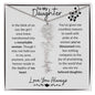 To My Daughter / Remarkable Woman / Gift from Mom / Gift from Dad / Flower Name Necklace