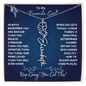 To My Favorite Girl / Determined Flower / Birth Flower Name Necklace