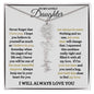 To My Lovely Daughter / Gift from Mom / Gift from Day / Flower Name Necklace