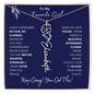 To My Favorite Girl /Beautiful Determined Flower / Birth Flower Name Necklace
