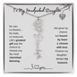 To My Handpicked Daughter/ Personalized Birth Flower Name Necklace