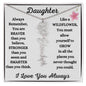 Daughter / Gift from Mom / Gift from Dad / Flower Name Necklace