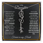 To My Daughter / Gift from Mom / Gift from Dad / Flower Name Necklace