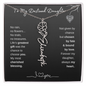 To My Destined Daughter / Chosen by Fate / Birth Flower Name Necklace