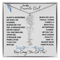 To My Favorite Girl / Birth Flower Name Necklace