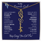 To My Favorite Girl /Beautiful Determined Flower / Birth Flower Name Necklace