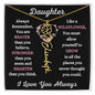 Daughter / Gift from Mom / Gift from Dad / Flower Name Necklace