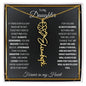 To My Daughter / Gift from Mom / Gift from Dad / Flower Name Necklace