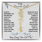 To My Favorite Girl / Determined Flower / BirthFlower Name Necklace
