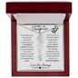 To My Daughter / Remarkable Woman / Gift from Mom / Gift from Dad / Flower Name Necklace