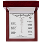 To My Handpicked Daughter/ Personalized Birth Flower Name Necklace