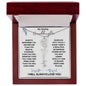 My Darling Granddaughter / Gift from Grandma / Gift from Grandpa / Flower Name Necklace