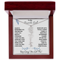 To My Favorite Girl / Determined Flower / BirthFlower Name Necklace