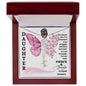 Daughter / Fierce & Fragile / Gift from Mom / Gift from Dad / Flower Name Necklace
