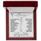 To My Favorite Girl / Birth Flower Name Necklace