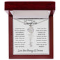 To My Daughter/ So Proud of You / Gift from Mom / Gift from Dad / Flower Name Necklace