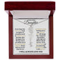 To My Lovely Daughter / Gift from Mom / Gift from Day / Flower Name Necklace