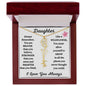 Daughter / Gift from Mom / Gift from Dad / Flower Name Necklace