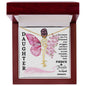 Daughter / Fierce & Fragile / Gift from Mom / Gift from Dad / Flower Name Necklace