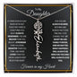 To My Daughter / Gift from Mom / Gift from Dad / Flower Name Necklace