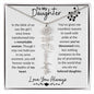 To My Daughter / Remarkable Woman / Gift from Mom / Gift from Dad / Flower Name Necklace