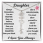Daughter / Gift from Mom / Gift from Dad / Flower Name Necklace