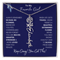To My Favorite Girl /Beautiful Determined Flower / Birth Flower Name Necklace