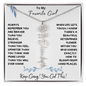 To My Favorite Girl / Determined Flower / BirthFlower Name Necklace