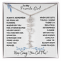 To My Favorite Girl / Birth Flower Name Necklace