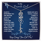 To My Favorite Girl/ Determined Flower/ Birth Flower Name Necklace