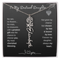 To My Destined Daughter / Chosen by Fate / Birth Flower Name Necklace