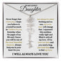 To My Lovely Daughter / Gift from Mom / Gift from Day / Flower Name Necklace