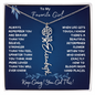 To My Favorite Girl / Determined Flower / Birth Flower Name Necklace