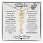 To My Daughter / Remarkable Woman / Gift from Mom / Gift from Dad / Flower Name Necklace