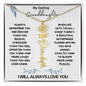 My Darling Granddaughter / Gift from Grandma / Gift from Grandpa / Flower Name Necklace