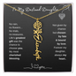 To My Destined Daughter / Chosen by Fate / Birth Flower Name Necklace