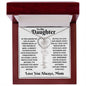 To My Daughter / Beautiful Flower /From, Mom / Flower Name Necklace
