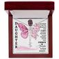Daughter / Fierce & Fragile / Gift from Mom / Gift from Dad / Flower Name Necklace