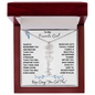 To My Favorite Girl / Determined Flower / BirthFlower Name Necklace