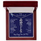 To My Favorite Girl /Beautiful Determined Flower / Birth Flower Name Necklace