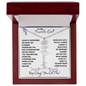 To My Favorite Girl / Birth Flower Name Necklace