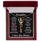 Daughter / Gift from Mom / Gift from Dad / Flower Name Necklace
