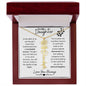 To My Daughter / Remarkable Woman / Gift from Mom / Gift from Dad / Flower Name Necklace