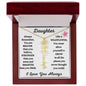 Daughter / Gift from Mom / Gift from Dad / Flower Name Necklace