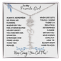To My Favorite Girl / Birth Flower Name Necklace