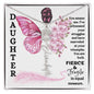 Daughter / Fierce & Fragile / Gift from Mom / Gift from Dad / Flower Name Necklace