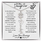 To My Daughter / Remarkable Woman / Gift from Mom / Gift from Dad / Flower Name Necklace