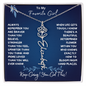 To My Favorite Girl / Determined Flower / Birth Flower Name Necklace