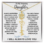 To My Amazing Daughter / Gift from Mom / Gift From Dad / Flower Name Necklace