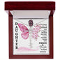 Daughter / Fierce & Fragile / Gift from Mom / Gift from Dad / Flower Name Necklace